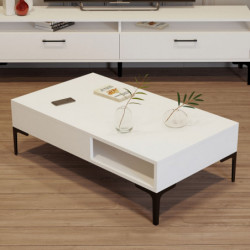 Mesa de centro istanbul blanco Practica Hogar