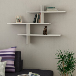 Estante de pared Leo blanco Practica Hogar