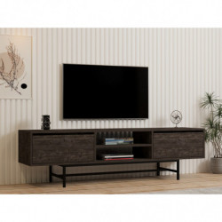 Mueble TV con estante Tauber antracita Practica Hogar