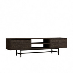 Mueble TV con estante Tauber antracita Practica Hogar