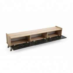 Mueble TV con estante Sumer E4030 mármol roble Practica Hogar