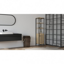 Mueble de baño Gala zafiro negro Practica Hogar