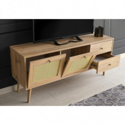 Mueble TV Patara 140 roble Practica Hogar
