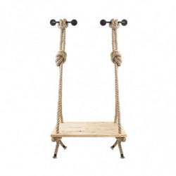 Estante de pared CM-001 madera negro Practica Hogar