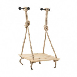 Estante de pared CM-001 madera negro Practica Hogar
