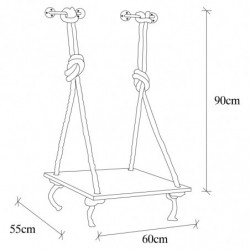 Estante de pared CM-001 madera negro Practica Hogar