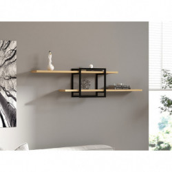 Estante de pared Mone roble zafiro Practica Hogar