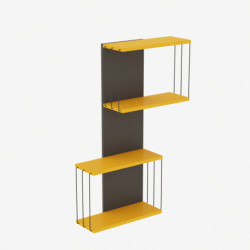 Estante de pared Destan amarillo Practica Hogar