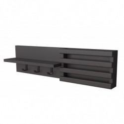 Perchero de pared Huso antracita Practica Hogar