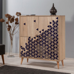 Mueble auxiliar Multilux-123 sonoma roble Practica Hogar