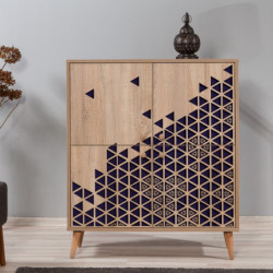 Mueble auxiliar Multilux-123 sonoma roble Practica Hogar