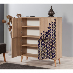 Mueble auxiliar Multilux-123 sonoma roble Practica Hogar