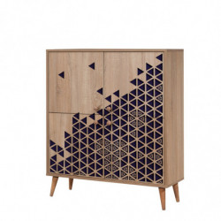 Mueble auxiliar Multilux-123 sonoma roble Practica Hogar