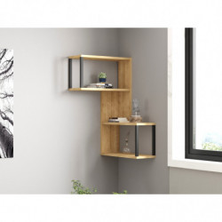 Estante de pared Lecco roble zafiro Practica Hogar