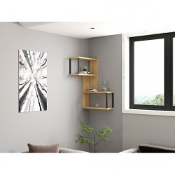 Estante de pared Lecco roble zafiro Practica Hogar