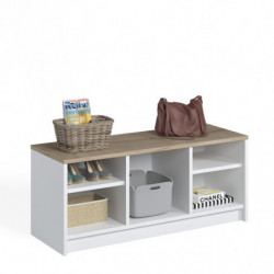 Zapatero London Blanco Roble Zafiro Practica Hogar