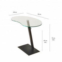 Mesa de centro Fagioli negro Practica Hogar