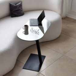 Mesa de centro Ovale Lungo negro Practica Hogar