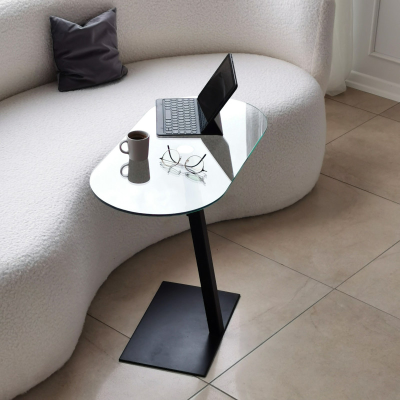 Mesa de centro Ovale Lungo negro Practica Hogar Mesa de centro Ovale Lungo negro Practica Hogar