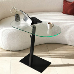 Mesa de centro Ovale Lungo negro Practica Hogar
