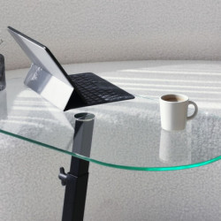 Mesa de centro Ovale Lungo negro Practica Hogar