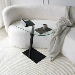 Mesa de centro Ovale Lungo negro Practica Hogar