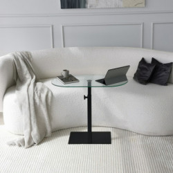Mesa de centro Ovale Lungo negro Practica Hogar