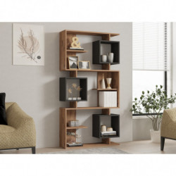 Librería icardi pino atlántico antracita Practica Hogar