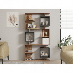 Librería icardi pino atlántico antracita Practica Hogar