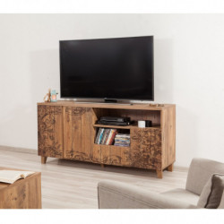Mueble TV Marina Mila-757 pino atlántico Practica Hogar