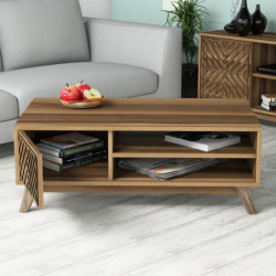 Conjunto de muebles de salón İnci nogal Practica Hogar