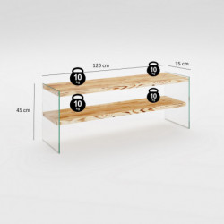 Mueble TV Niagara 1004 roble Practica Hogar