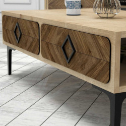 Conjunto de muebles de salón Samba roble Practica Hogar