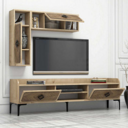 Conjunto de muebles de salón Samba roble Practica Hogar