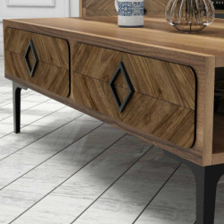 Conjunto de muebles de salón Samba nogal Practica Hogar