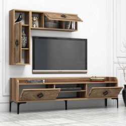 Conjunto de muebles de salón Samba nogal Practica Hogar