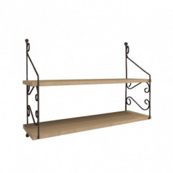 Estante de pared Seramoni 2 roble Practica Hogar
