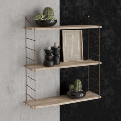 Estante de pared Armoni 3 marrón Practica Hogar