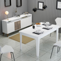 Conjunto de muebles de salón Milan 527 blanco Practica Hogar