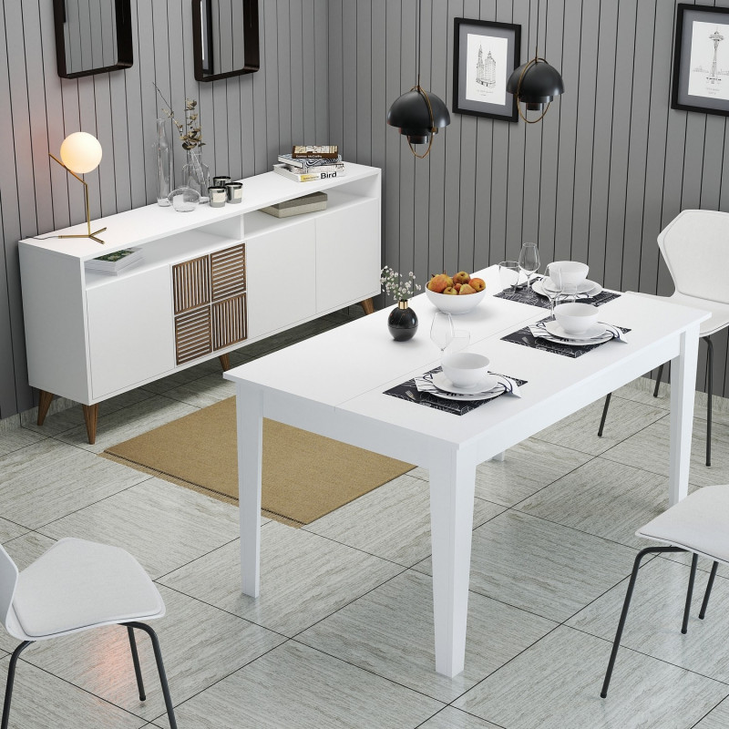 Conjunto de muebles de salón Milan 527 blanco Practica Hogar Conjunto de muebles de salón Milan 527 blanco Practica Hogar