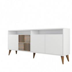 Conjunto de muebles de salón Milan 527 blanco Practica Hogar