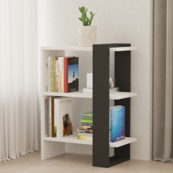 Librería Funda antracita blanco Practica Hogar