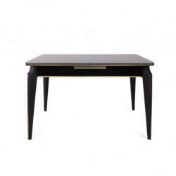 Mesa de comedor extensible Star 981 antracita dorado negro Practica Hogar