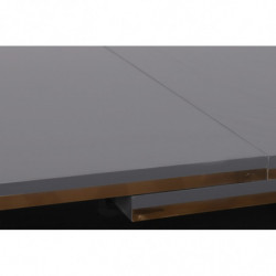 Mesa de comedor extensible Star 981 antracita dorado negro Practica Hogar