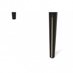 Mesa de comedor extensible Star 981 antracita dorado negro Practica Hogar