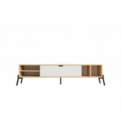 Mueble TV Ponza zafiro roble blanco Practica Hogar