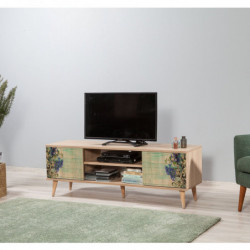 Mueble TV Truva-727 sonoma roble Practica Hogar