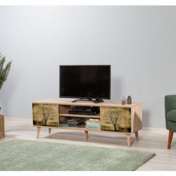 Mueble TV Truva-729 sonoma roble Practica Hogar