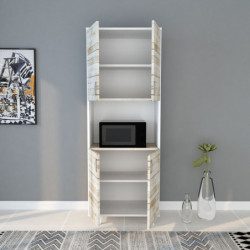 Mueble auxiliar Tasarım-L1196 roble blanco Practica Hogar