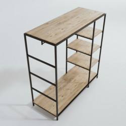 Armario Amberg L657 roble negro Practica Hogar